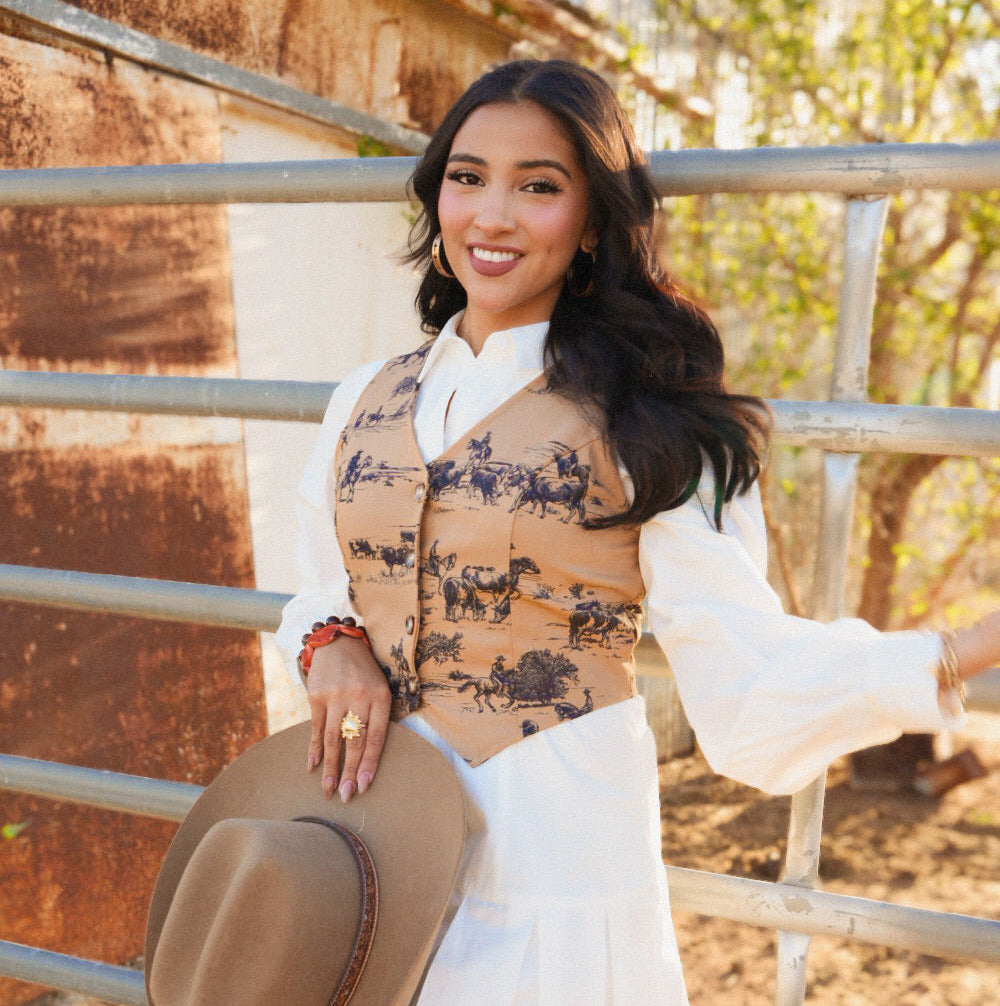 Western Button Down Vest