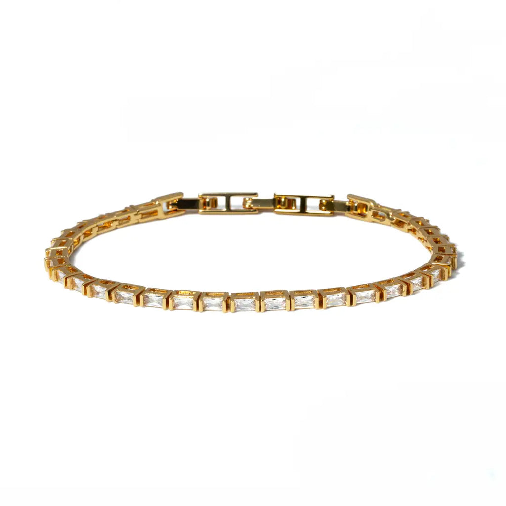 BG - Gold Baguette Tennis Bracelet