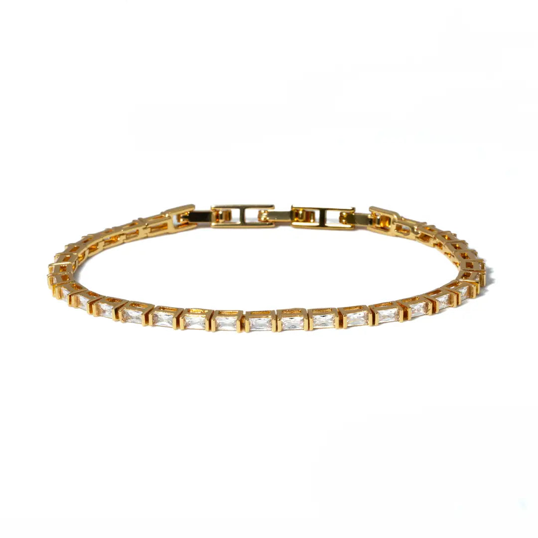 BG - Gold Baguette Tennis Bracelet