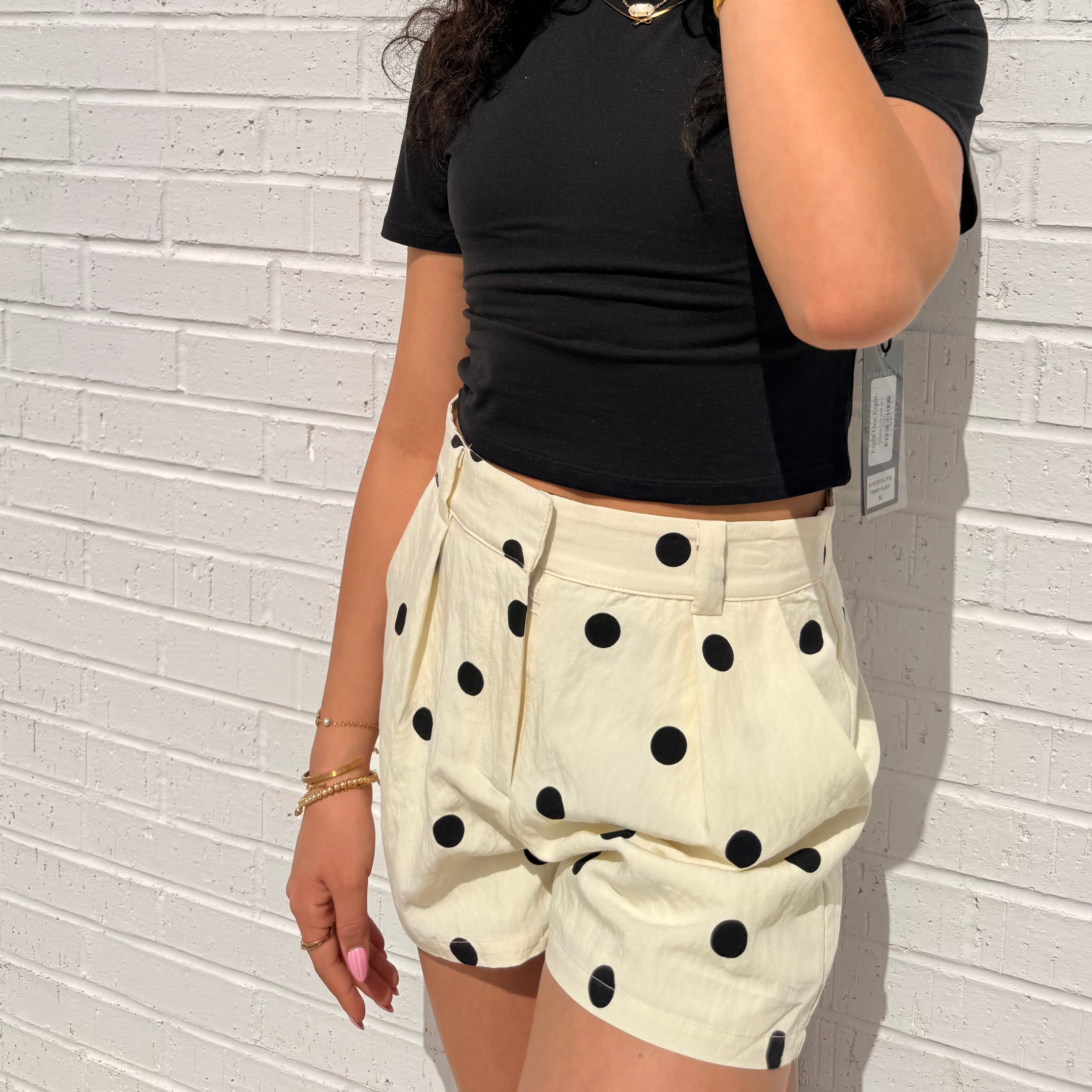 Polka Dot Tailored Short