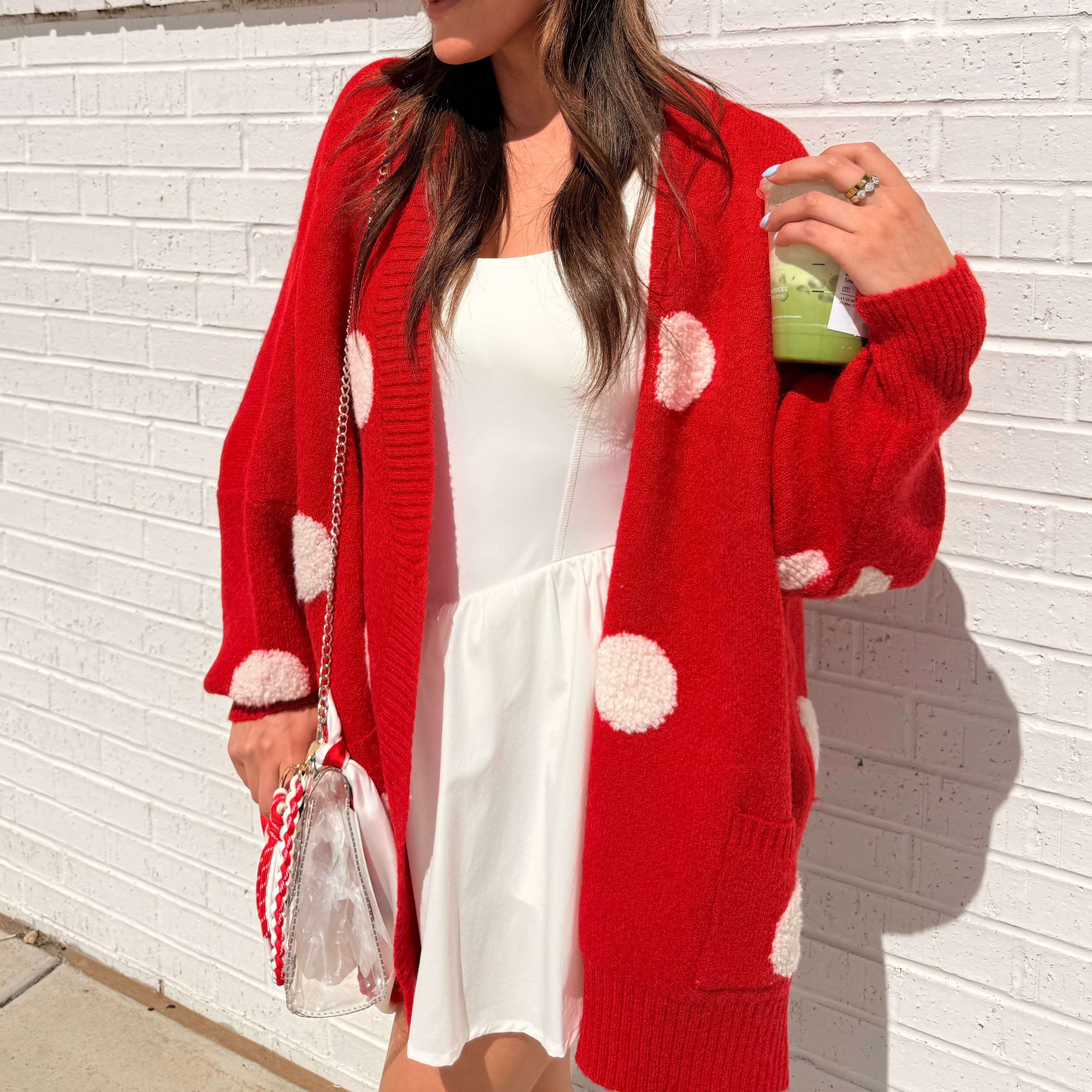 Oversized Polka Dot Sweater